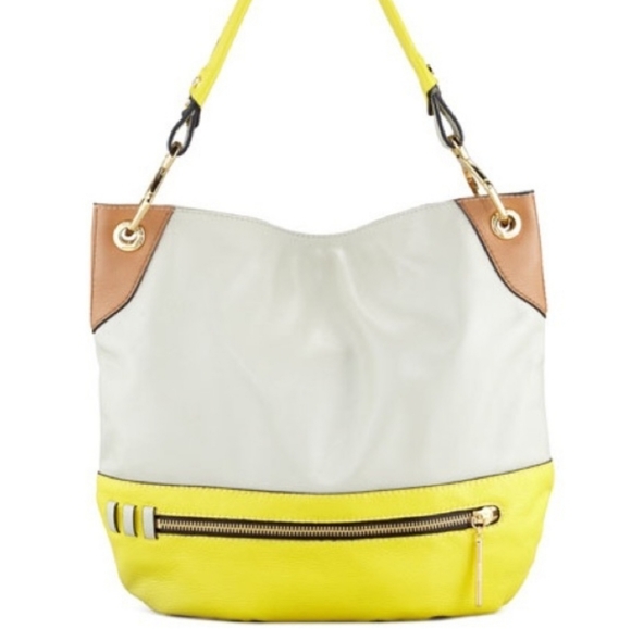 Yany Handbags - YANY gray & yellow bag